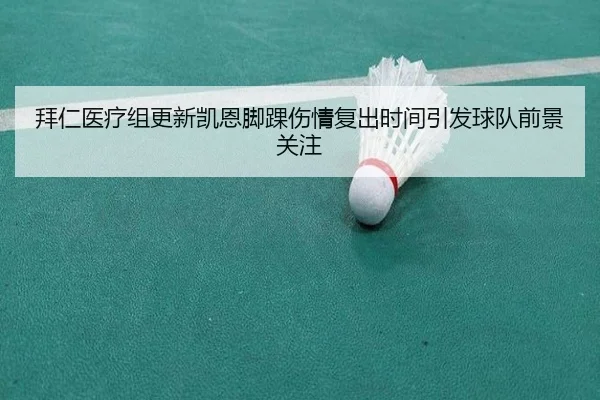 拜仁医疗组更新凯恩脚踝伤情复出时间引发球队前景关注